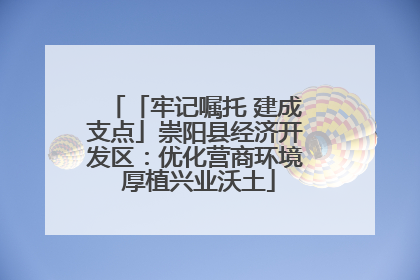 「牢记嘱托 建成支点」崇阳县经济开发区：优化营商环境 厚植兴业沃土