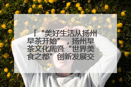 “美好生活从扬州早茶开始”，扬州早茶文化周暨“世界美食之都”创新发展交流活动启幕