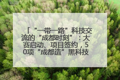 “一带一路”科技交流的“成都时刻”：大赛启动、项目签约，50项“成都造”黑科技吸引多国客商