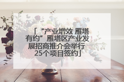 “产业增效 雁塔有约”雁塔区产业发展招商推介会举行 25个项目签约