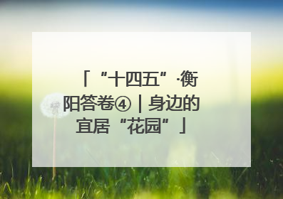 “十四五”·衡阳答卷④｜身边的宜居“花园”