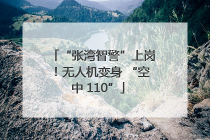 “张湾智警”上岗！无人机变身 “空中 110”