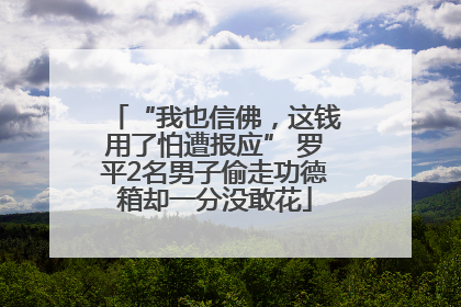 “我也信佛，这钱用了怕遭报应” 罗平2名男子偷走功德箱却一分没敢花