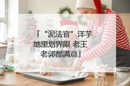 “泥法官”洋芋地里划界限 老王老郭都满意
