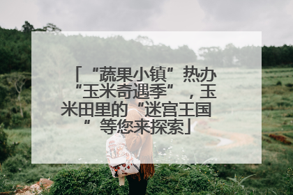 “蔬果小镇”热办“玉米奇遇季”，玉米田里的“迷宫王国”等您来探索