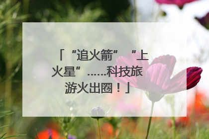 “追火箭”“上火星”……科技旅游火出圈！