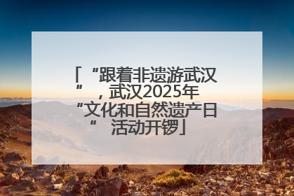 “跟着非遗游武汉”，武汉2025年“文化和自然遗产日” 活动开锣