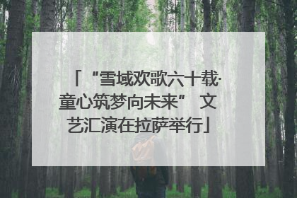 “雪域欢歌六十载·童心筑梦向未来” 文艺汇演在拉萨举行