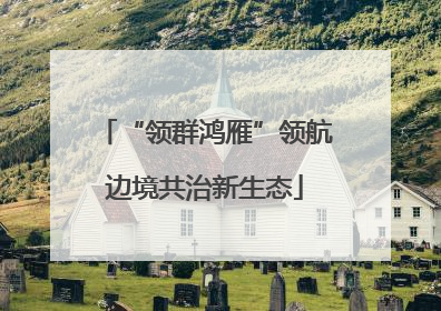 “领群鸿雁”领航边境共治新生态