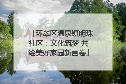 环翠区温泉镇明珠社区：文化筑梦 共绘美好家园新画卷