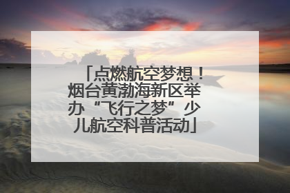 点燃航空梦想！烟台黄渤海新区举办“飞行之梦”少儿航空科普活动