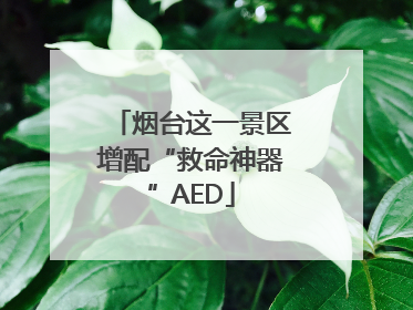 烟台这一景区增配“救命神器”AED