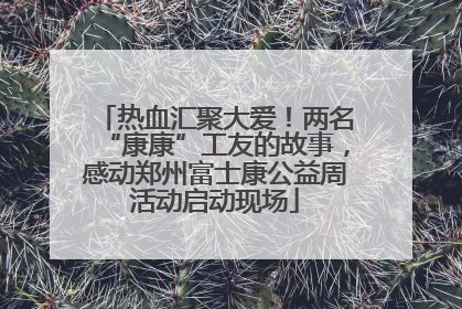 热血汇聚大爱！两名“康康”工友的故事，感动郑州富士康公益周活动启动现场