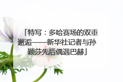 特写：多哈赛场的双重邂逅——新华社记者与孙颖莎先后偶遇巴赫