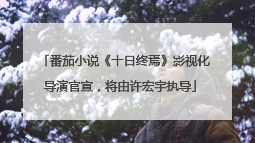 番茄小说《十日终焉》影视化导演官宣，将由许宏宇执导