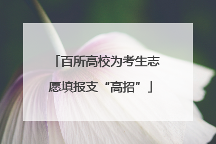 百所高校为考生志愿填报支“高招”
