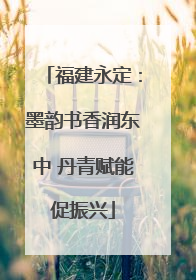 福建永定：墨韵书香润东中 丹青赋能促振兴