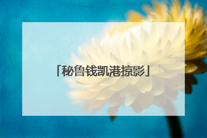 秘鲁钱凯港掠影