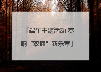 端午主题活动 奏响“双拥”新乐章