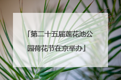 第二十五届莲花池公园荷花节在京举办
