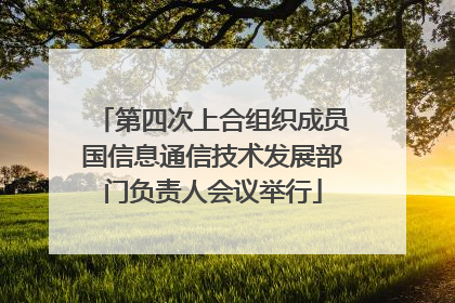 第四次上合组织成员国信息通信技术发展部门负责人会议举行