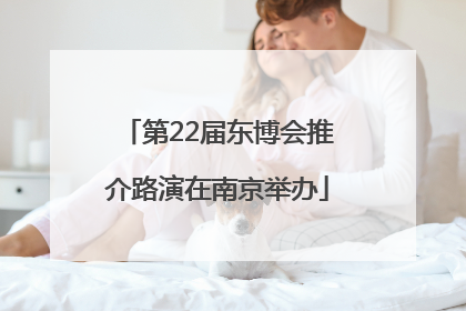 第22届东博会推介路演在南京举办