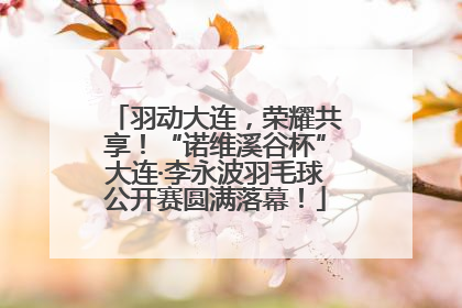 羽动大连，荣耀共享！“诺维溪谷杯”大连·李永波羽毛球公开赛圆满落幕！