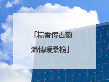 粽香传古韵 温情暖桑榆