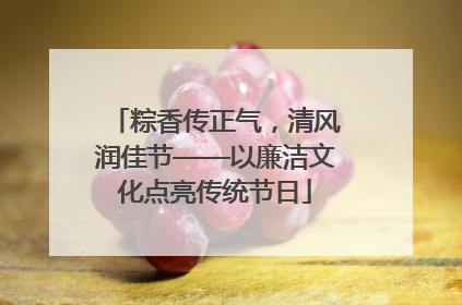 粽香传正气，清风润佳节——以廉洁文化点亮传统节日