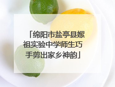 绵阳市盐亭县嫘祖实验中学师生巧手剪出家乡神韵