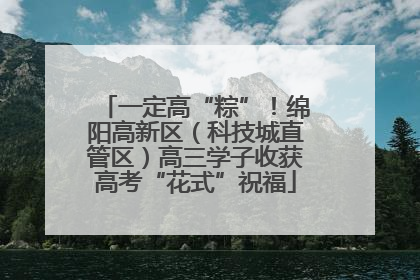 一定高“粽”！绵阳高新区（科技城直管区）高三学子收获高考“花式”祝福