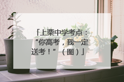 上栗中学考点：“你高考，我一定送考！”（图）