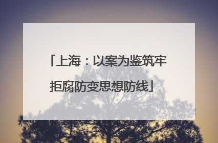 上海：以案为鉴筑牢拒腐防变思想防线