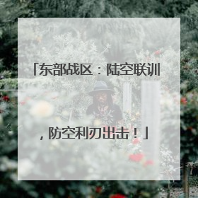 东部战区：陆空联训，防空利刃出击！