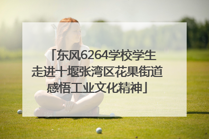 东风6264学校学生走进十堰张湾区花果街道感悟工业文化精神