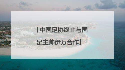 中国足协终止与国足主帅伊万合作
