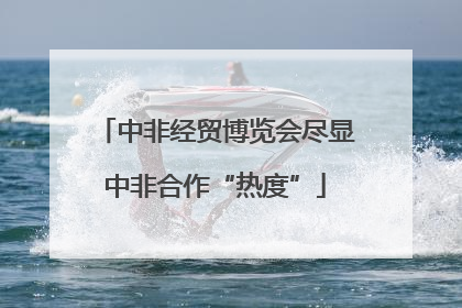 中非经贸博览会尽显中非合作“热度”