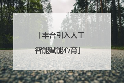 丰台引入人工智能赋能心育