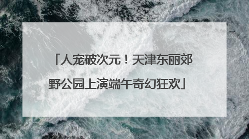 人宠破次元！天津东丽郊野公园上演端午奇幻狂欢
