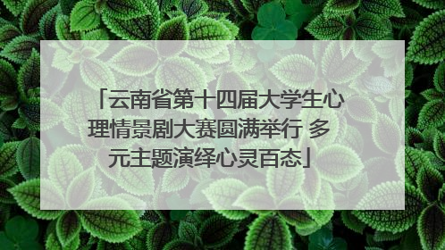 云南省第十四届大学生心理情景剧大赛圆满举行 多元主题演绎心灵百态