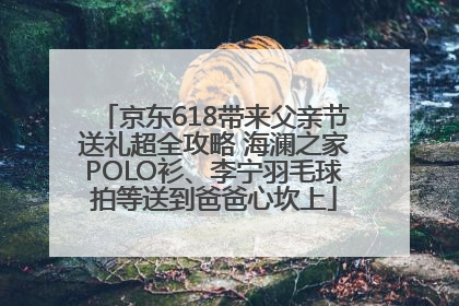 京东618带来父亲节送礼超全攻略 海澜之家POLO衫、李宁羽毛球拍等送到爸爸心坎上