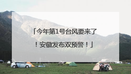 今年第1号台风要来了！安徽发布双预警！
