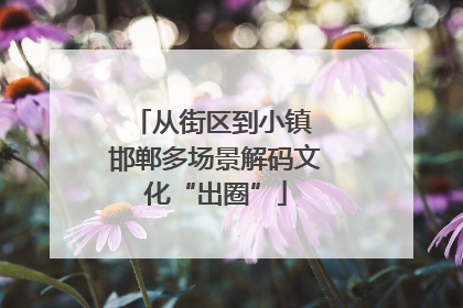 从街区到小镇 邯郸多场景解码文化“出圈”