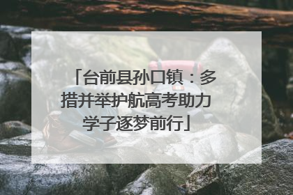 台前县孙口镇：多措并举护航高考助力学子逐梦前行