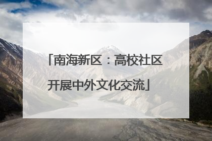 南海新区：高校社区开展中外文化交流