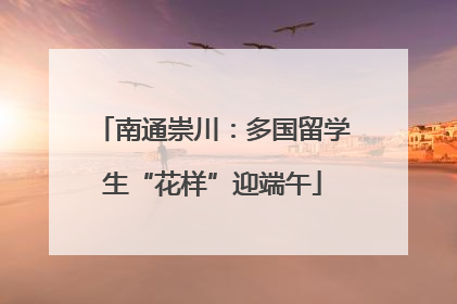南通崇川：多国留学生“花样”迎端午