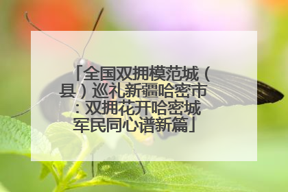 全国双拥模范城（县）巡礼新疆哈密市：双拥花开哈密城 军民同心谱新篇