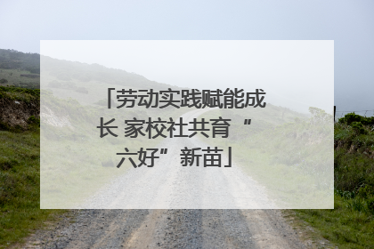 劳动实践赋能成长 家校社共育“六好”新苗
