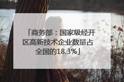 商务部：国家级经开区高新技术企业数量占全国的18.3%