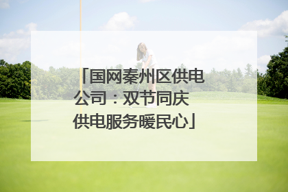 国网秦州区供电公司：双节同庆 供电服务暖民心